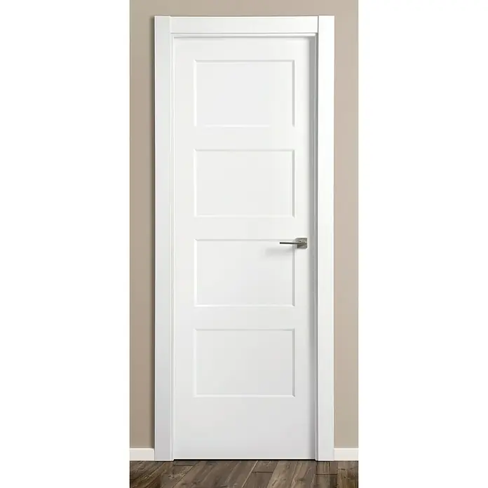 Solid Elements Puerta interior Bonn - 72,5 x 203 cm, Apertura según normativa: Izquierda, Blanco lacado, Macizo, Ciega - Producto en uso