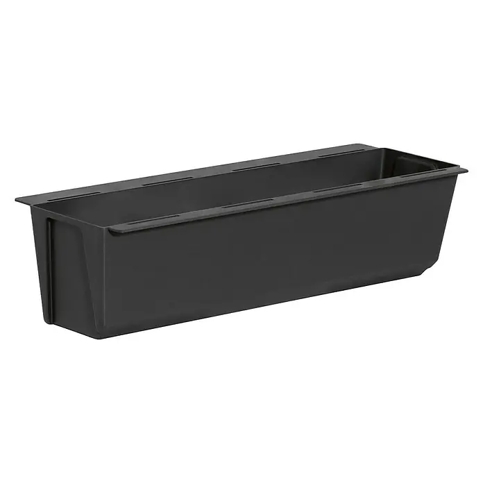 Geli Umetak za kutiju za biljke Easy - Vanjska dimenzija (D x Š x V): 37 x 10 x 10 cm, Plastika, Antracit