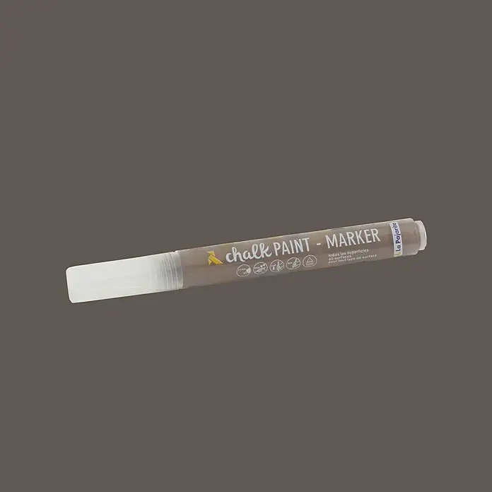 La Pajarita Marcador para ropa Chalk Paint Marker - Marrón glacé, 6 ml, Mate - Vista angular