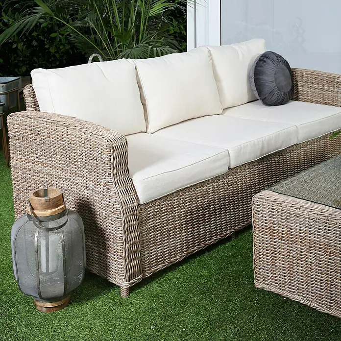 Sofá de conjunto 3 plazas Gotland - Ancho: 80 cm, Arena - Foto ambiente