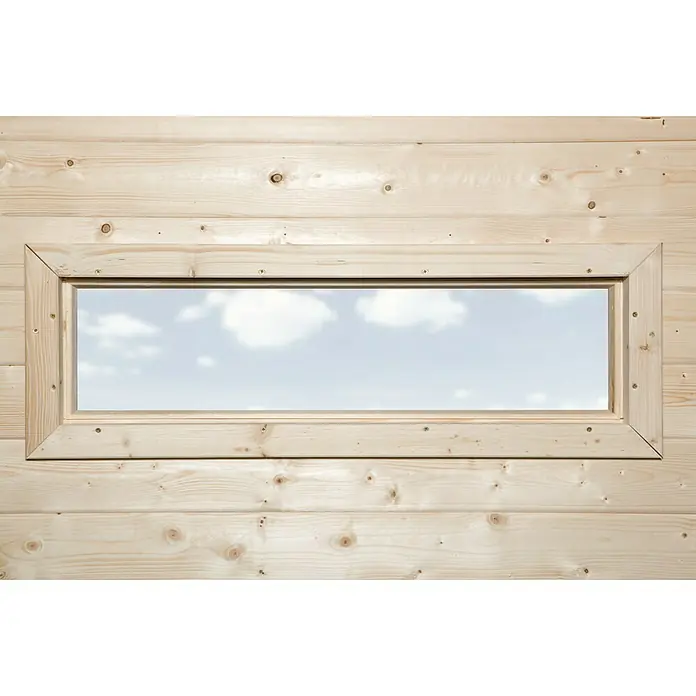 Weka Fenster-Element - Passend für: Weka Gartenhaus wekaLine Gr. 1, Weka Gartenhaus wekaLine Gr. 2, Weka Gartenhaus wekaLine Gr. 3, Natur - Vorderansicht