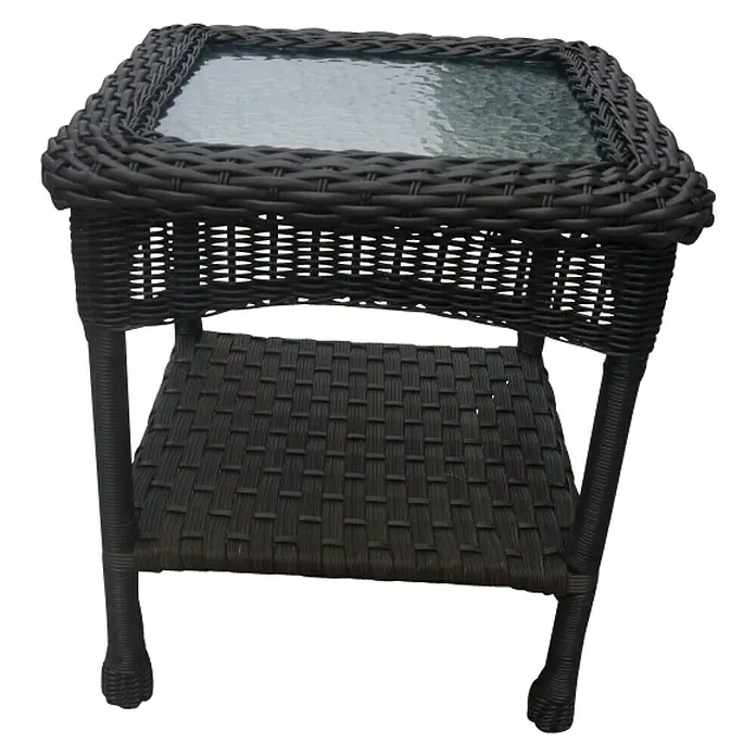 Sunfun Mesa auxiliar de jardín Savannah - L x An: 45 x 45 cm, Marrón