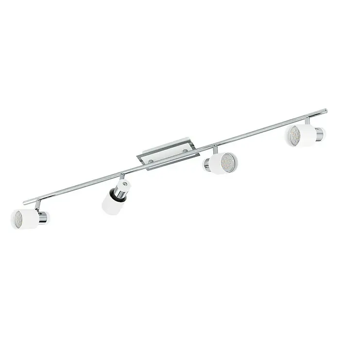 Eglo Regleta LED Davida - 20 W, L x An x Al: 7 x 78 x 7 cm, Blanco/Cromado, GU10