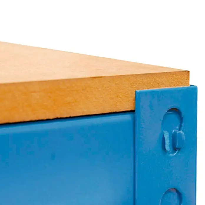Simonrack Simonwork Banco de trabajo BT2 - L x An x Al: 61 x 121 x 144,5 cm, Número de cajones: 0 ud., Azul
