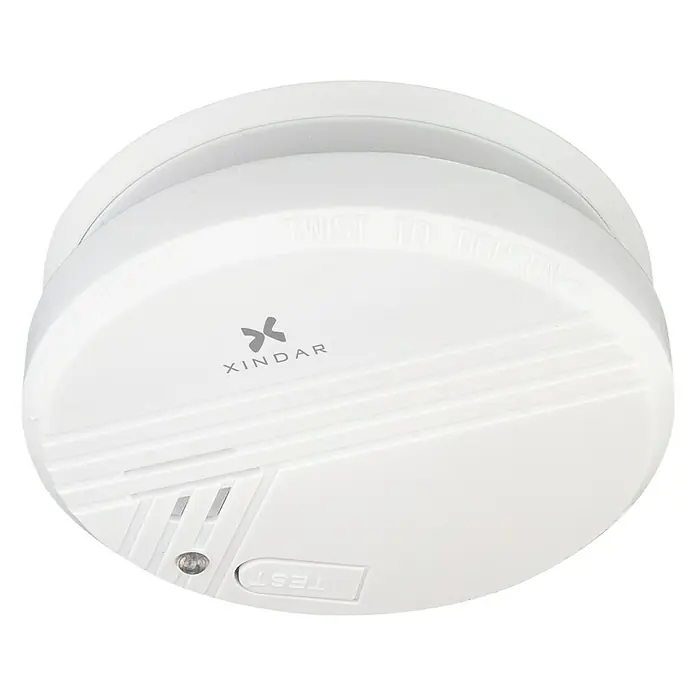 Xindar Detector de humo TEQNIKA - Diámetro: 10,3 cm, Señal de alarma: 85 dB