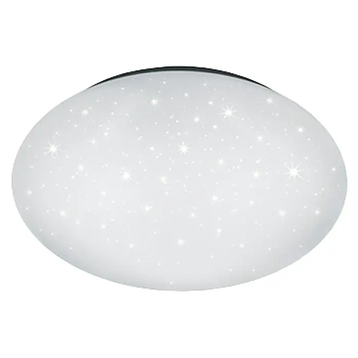 Trio Lighting Plafón LED redondo Putz cielo estrellado - 15 W, Ø x Al: 400 mm x 10 cm, Blanco, Blanco neutro