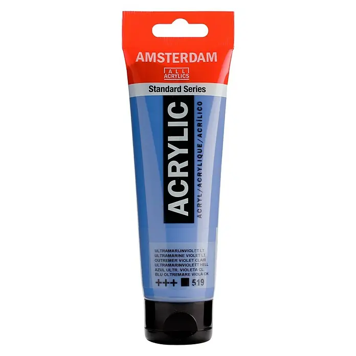 Talens Amsterdam Pintura acrílica Standard - Azul ultramar violeta claro, 120 ml, Tubo