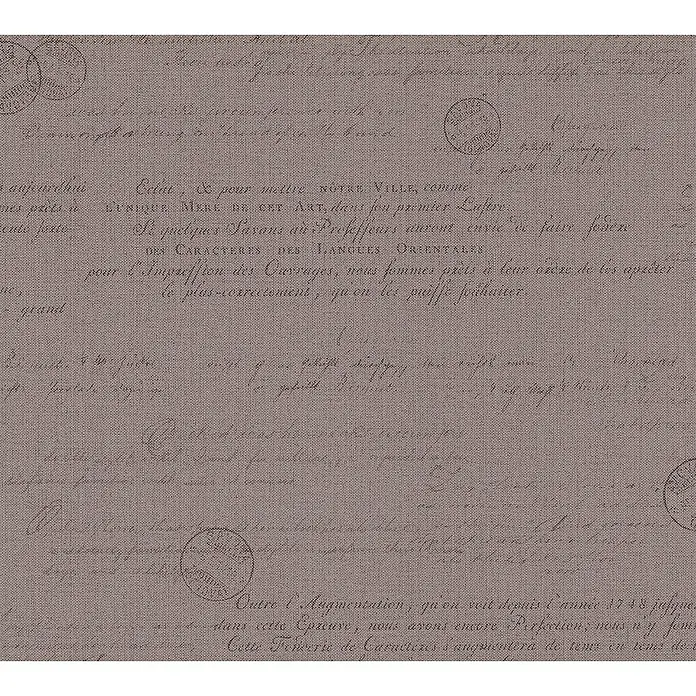 AS Creation Hygge Vliestapete Schriftzug - Braun, Grafisch, 10,05 x 0,53 m - Detailaufnahme
