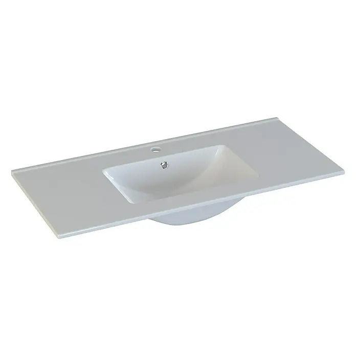 Camargue Espacio Ugradbeni umivaonik Plan - 100 x 46 cm, Keramika, Bijele boje - Pogled sprijeda