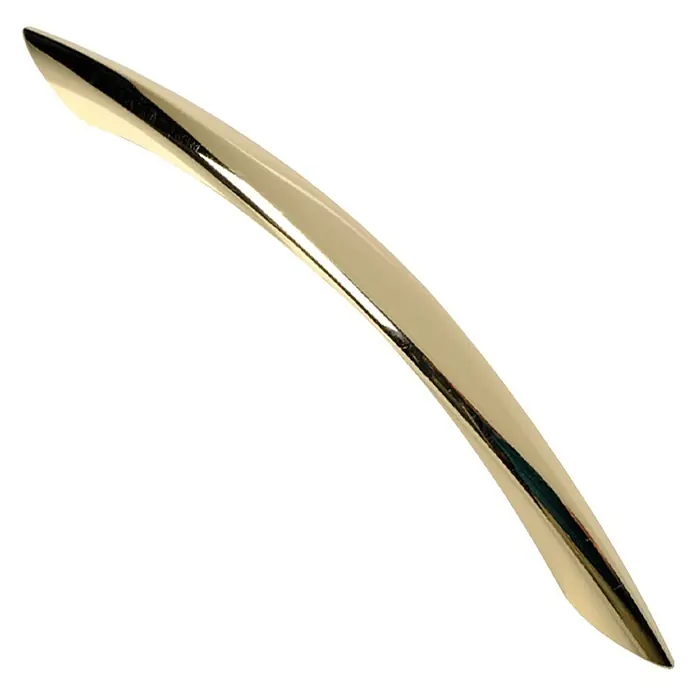 Nesu Tirador para muebles 867619 - L x An x Al: 12,7 x 1,2 x 2,4 cm, Dorado, Distancia entre orificios: 96 mm