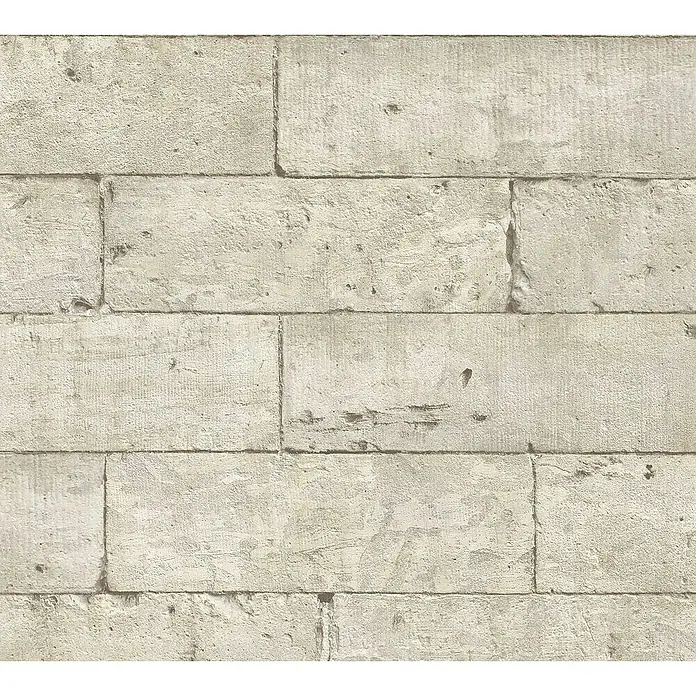 Lutèce Authentic Walls 2 Vliestapete - Grau, Steinoptik, 10,05 x 0,53 m - Detailaufnahme