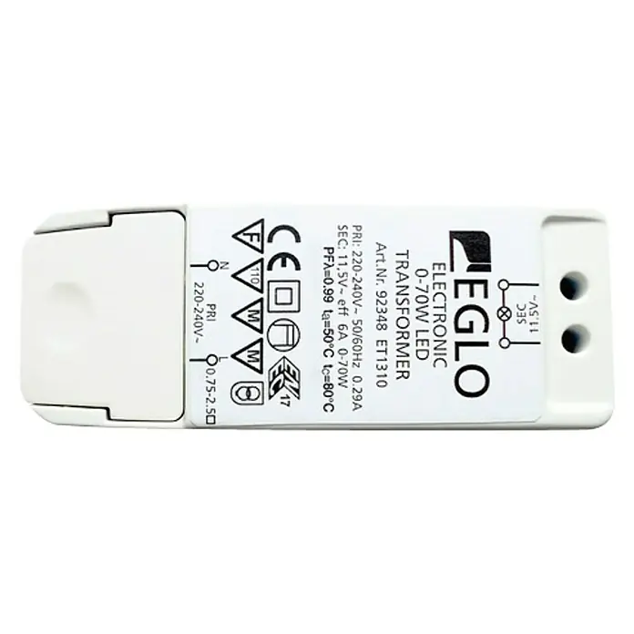 Eglo LED transformator - 0 W - 70 W, 230 V, Bijele boje, Može se prigušiti