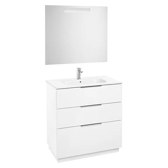 Roca Conjunto de mueble de baño Argus - 80 cm, 2 piezas, Blanco