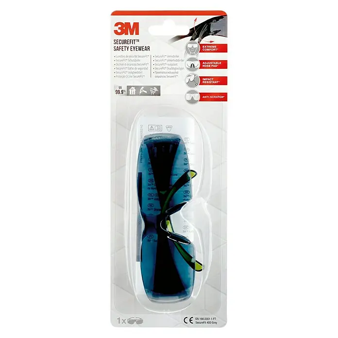 3M Gafas de seguridad SecureFit 400 - Gris