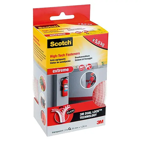 3M Scotch Tira autoadhesiva Extreme transparente