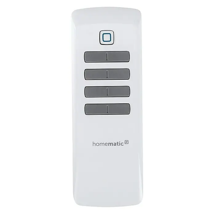 Homematic IP Funkfernbedienung HmIP-RC8 - 300 m (Freifeld), Weiß, 19 x 46 x 131 mm - Vorderansicht