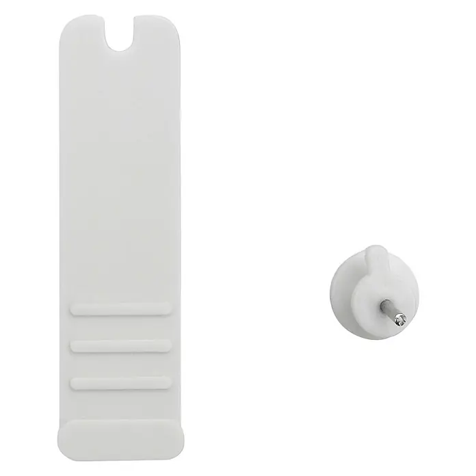 Inofix Gancho para colgar 3000-2- - Plástico, Montaje en la pared, Blanco