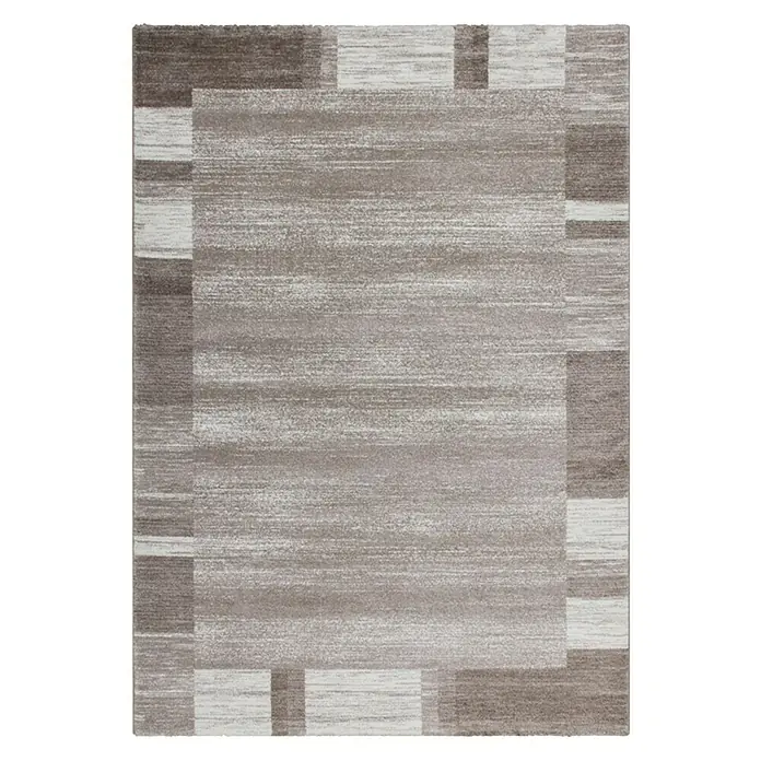 Kurzflorteppich 500 - Beige, 170 x 120 cm, 100 % Polypropylen (Flor) - Ansicht von oben