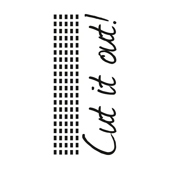 Adhesivos decorativos Cut it out - Negro, 15 x 34 cm, 2 piezas