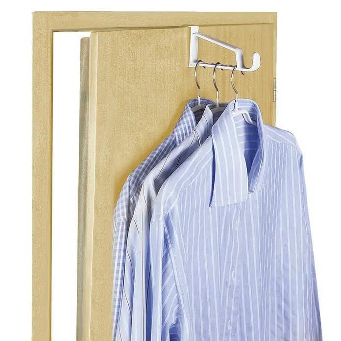 Metaltex Türgarderobe - L x B: 16,5 x 8 cm, Anzahl Haken: 1 Stk., Weiß - Stimmungsaufnahme