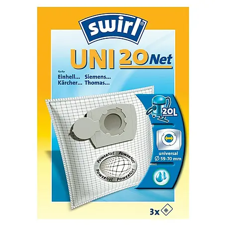 Swirl  Vrećica za usisivač Uni 20 Net