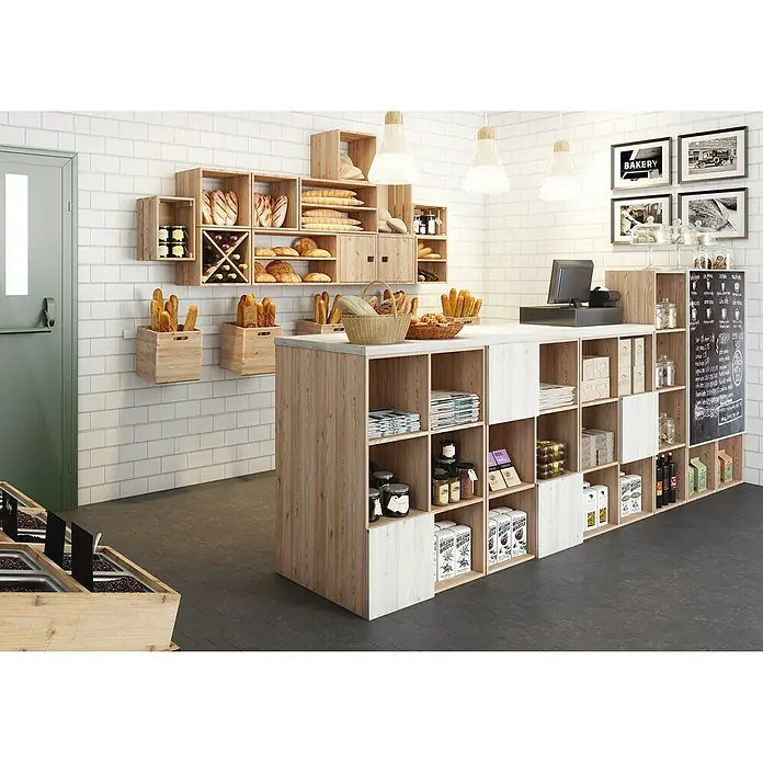 Astigarraga Dinamic Holzregal - L x B x H: 33 x 36,2 x 174,6 cm, Holz