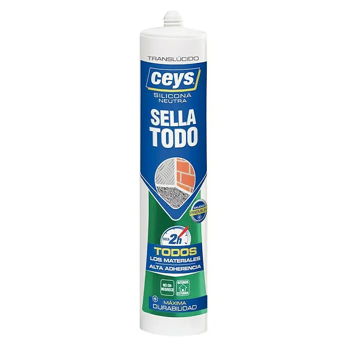 Ceys Silicona neutra Sella Todo - Transparente, 280 ml