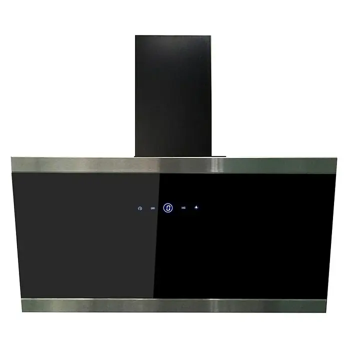 Respekta Schräghaube CH 88090 SA+ - Breite: 90 cm, Max. Luftleistung: 510 m³/h im Normalbetrieb, Schwarz