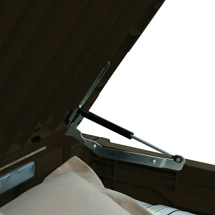 Keter Vrtna kutija za pohranu Brightwood - 145 x 69,7 x 60,3 cm, Smeđe boje - Detaljan prikaz