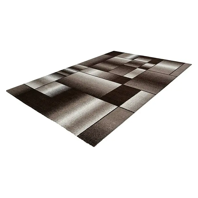 Kayoom Kurzflorteppich Broadway III - Braun, 150 x 80 cm, 100 % Polypropylen - Rechte Seitenansicht