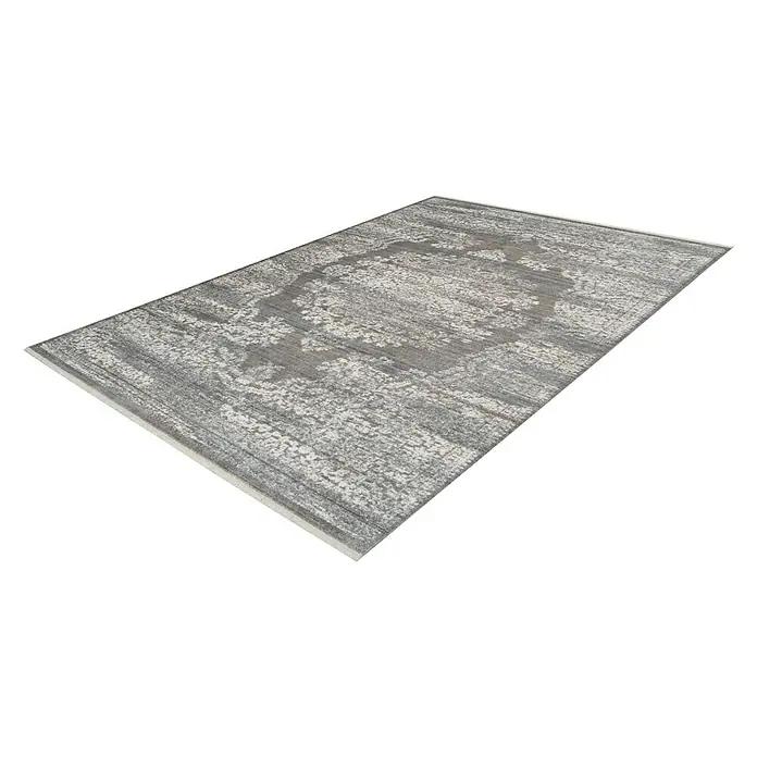 Kayoom Kurzflorteppich Baroque - Braun, 170 x 120 cm, 100 % Polyester - Rechte Seitenansicht