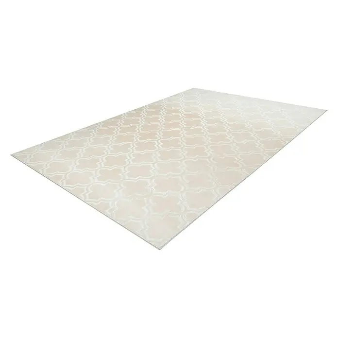 Kayoom Kurzflorteppich Monroe I - Creme, 170 x 120 cm, 100 % Polyester - Rechte Seitenansicht