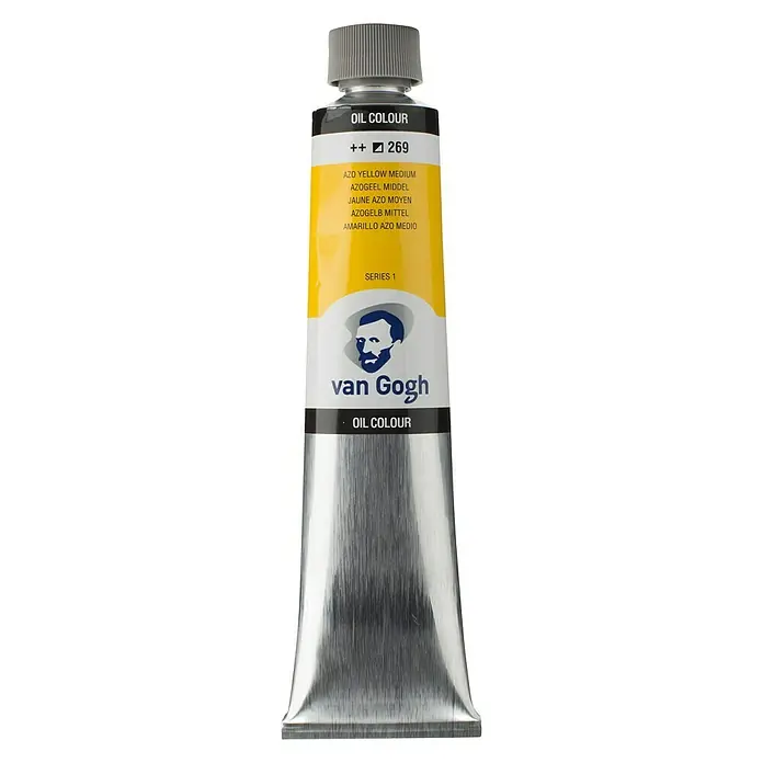 Talens Van Gogh Pintura al óleo - Amarillo azo medio, 200 ml, Tubo