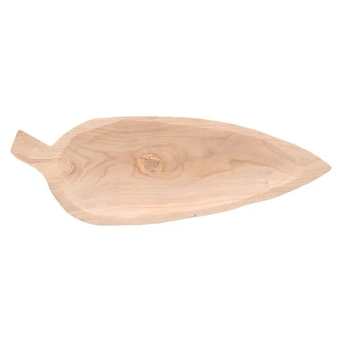 Holzschale Blattform - M, Holz