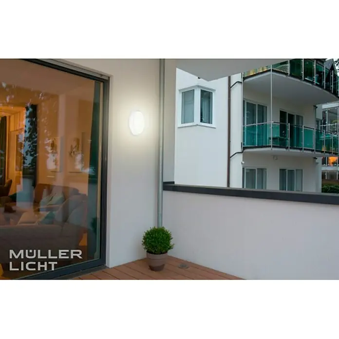 Müller-Licht LED-Wand- & Deckenleuchte Pictor Sensor - 8 W, Weiß, Ø x H: 17,5 x 6,4 cm