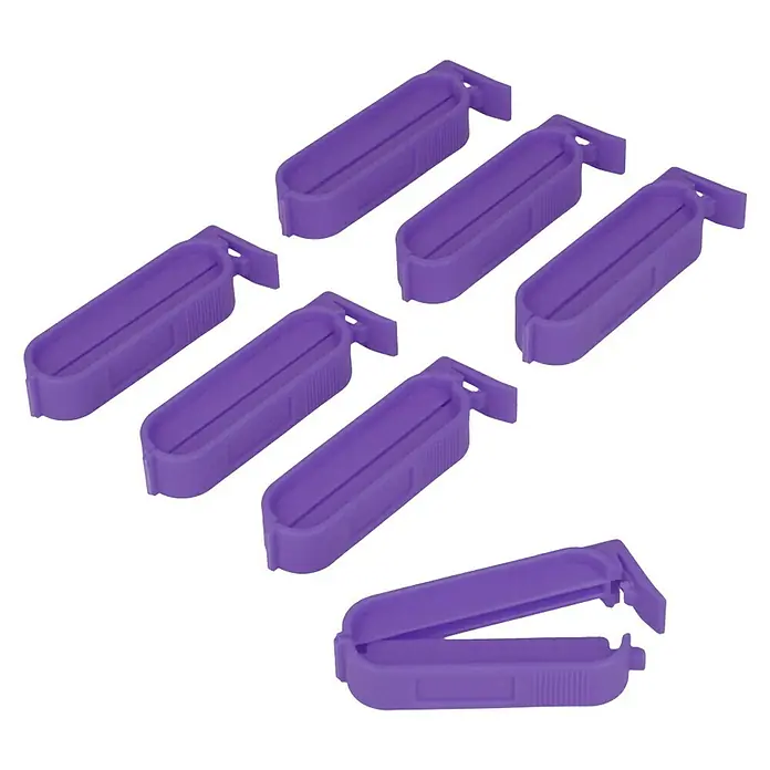 Metaltex Clips - 7 Stk., L x B x H: 6 x 1,2 x 1,2 cm - Detailaufnahme