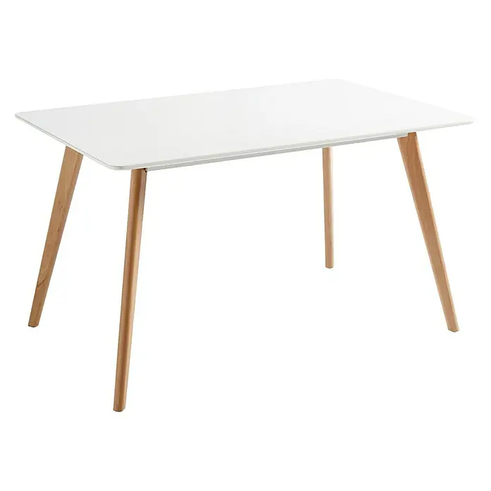 Mesa Capri - L x An: 120 x 80 cm, Material del tablero de la mesa: MDF, Blanco