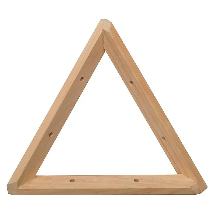 Astigarraga Triangle Soporte de estanterías - L x Al: 20 x 20 cm, Carga soportada: 20 kg, Natural