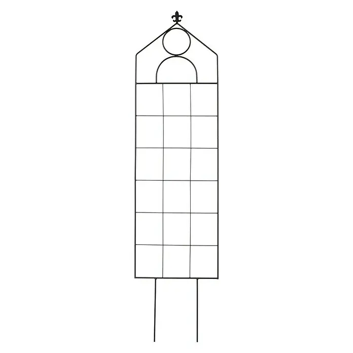 Gardol Ukrasna rešetka za penjačice Piemont - 45,5 x 180 cm, Antracit - Pogled sprijeda