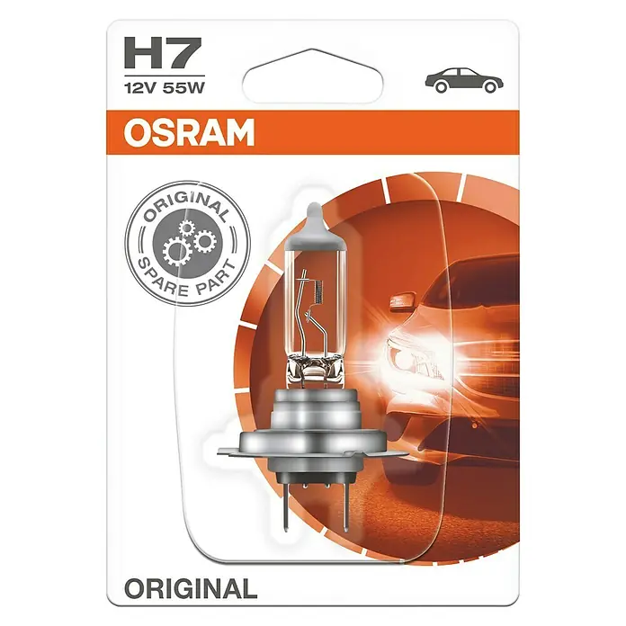 Osram Original Line Halogena žarulja za automobil - H7, 1 Kom. - Pogled sprijeda