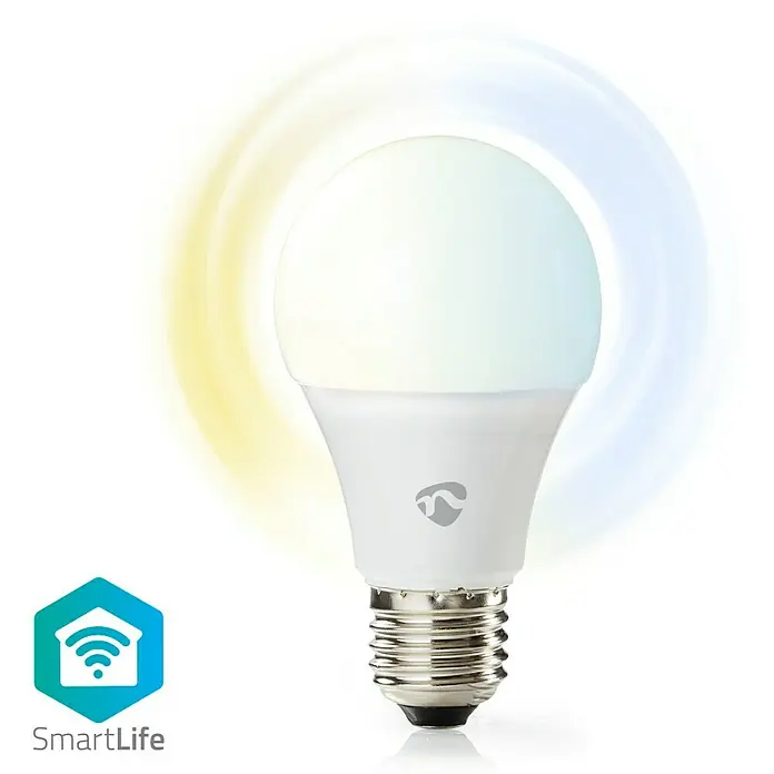 Nedis Smartlife LED-Leuchtmittel - 1 Stk., E27, 9 W, Einstellbare Farbtemperatur, Dimmbar - Vorderansicht