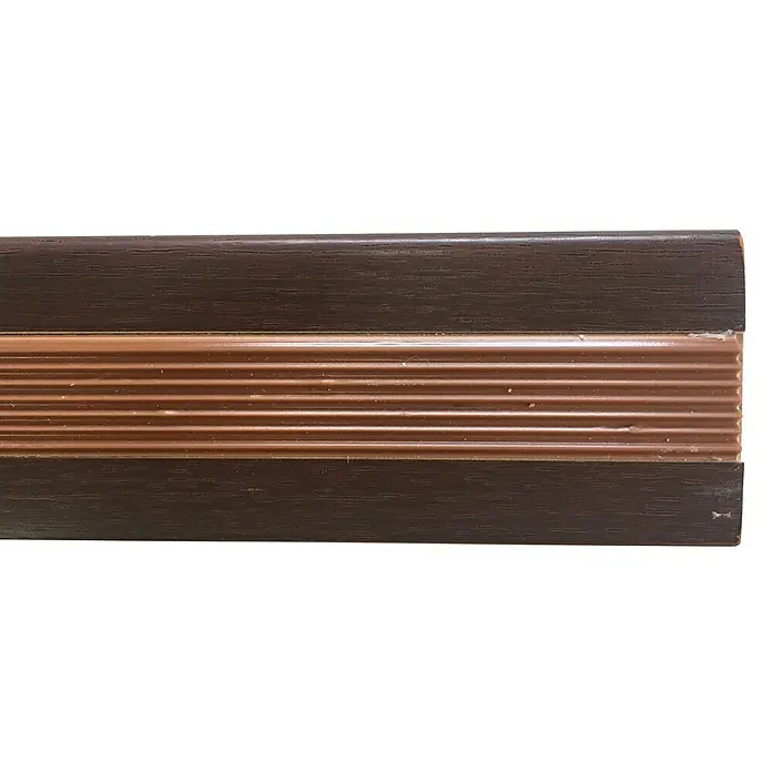 Rufete Perfil de escalón adhesivo Roble - 1 m x 50 mm x 35 mm, PVC, Decorativa