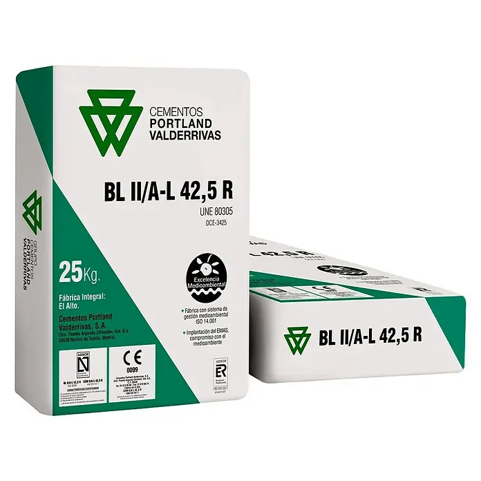 BHS Madrid Cemento blanco BL tipo II A/L 42,5R - 25 kg