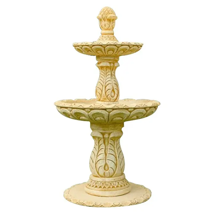 Fuente Napoles - L x An x Al: 91 x 91 x 175 cm, Piedra artificial