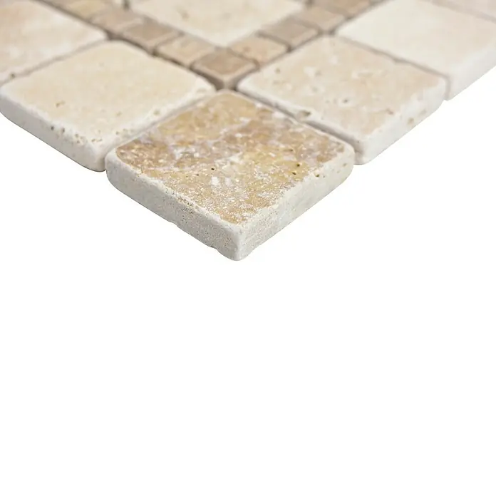 Antikmarmor Dekorfliese Prater XND 43069 - 30,5 x 30,5 cm, Beige/Braun, Matt - Detailaufnahme