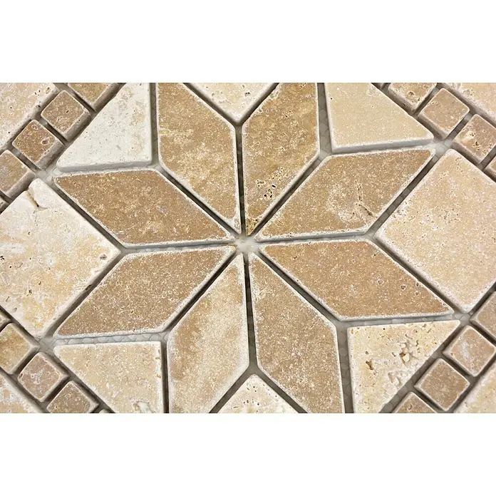 Antikmarmor Dekorfliese Prater XND 43069 - 30,5 x 30,5 cm, Beige/Braun, Matt
