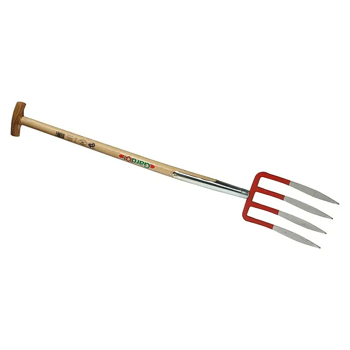 Gardol Horca con asa Deluxe - Anchura de trabajo: 28 cm, Número de púas: 4, Tipo de mango: Mango en T