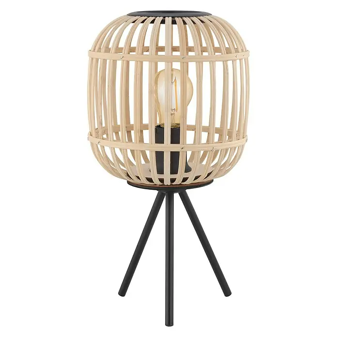 Eglo Bordesley Lámpara de sobremesa - 28 W, Ø x Al: 21 x 40 cm, Marrón claro, E27
