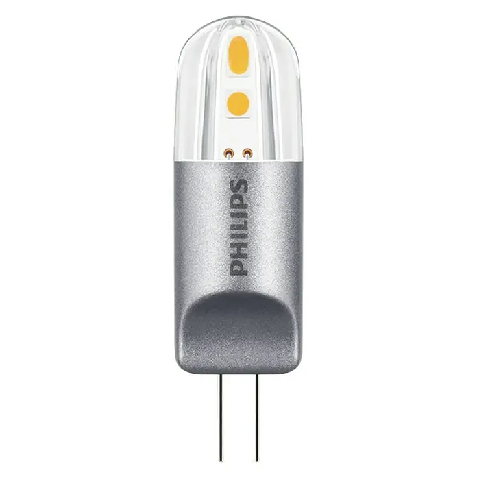 Philips Bombilla LED - 2 W, G4, Color de luz: Blanco cálido, Intensidad regulable, Capsular
