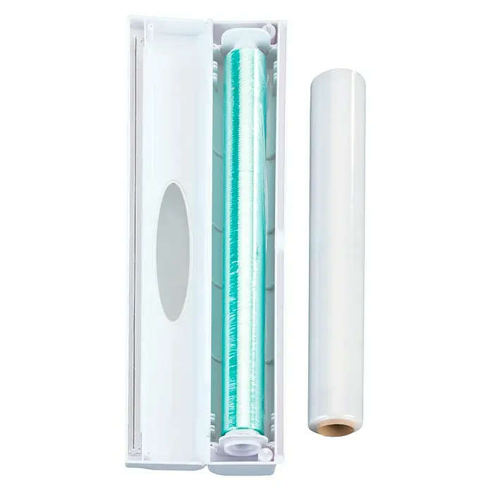 Wenko Portarrollo Perfect Cutter 1-Click - Altura: 5,2 cm, ABS